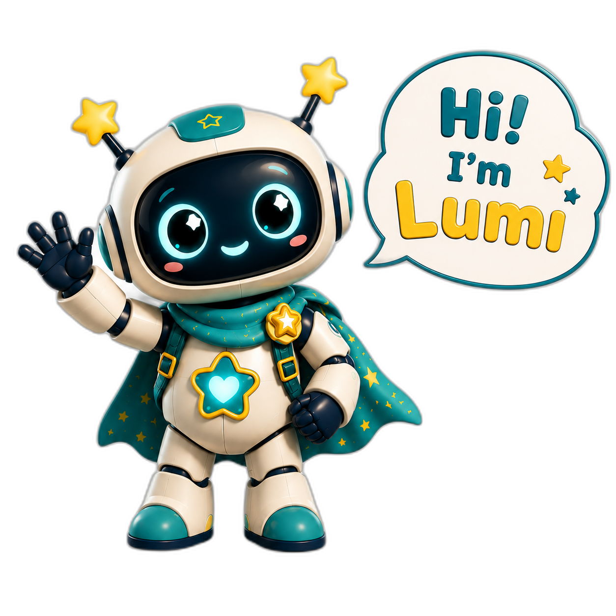 Lumi waving hello